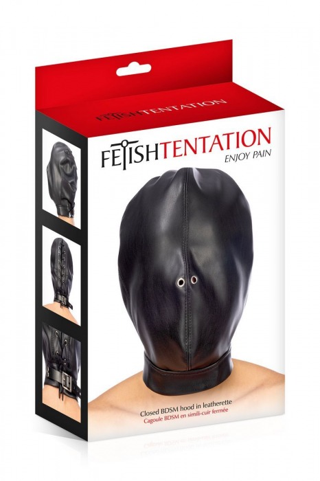 Маска-шлем на голову с отверстиями для дыхания - Fetish Tentation - купить с доставкой в Ногинске