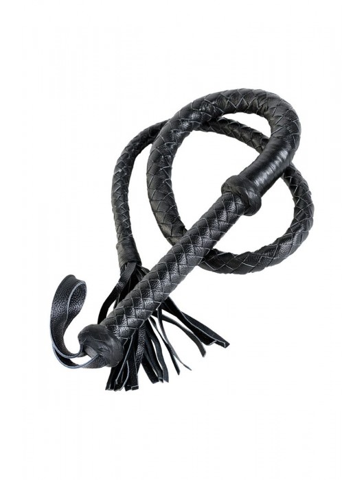 Длинный кожаный кнут с хлопушками на конце - ToyFa - купить с доставкой в Ногинске