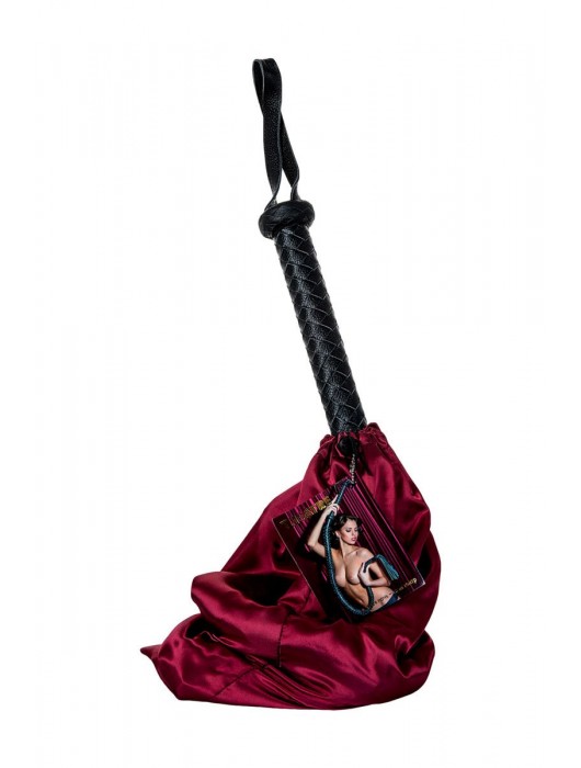 Длинный кожаный кнут с хлопушками на конце - ToyFa - купить с доставкой в Ногинске