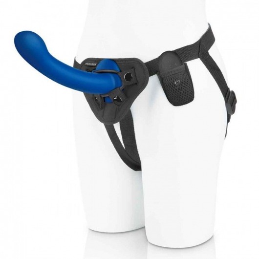Синяя насадка Remote Control P-Spot G-Spot с черными трусиками - 20 см. - Pegasus - купить с доставкой в Ногинске