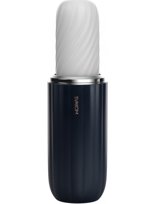 Черно-белый интерактивный мастурбатор Alex Neo 2 - Svakom - в Ногинске купить с доставкой