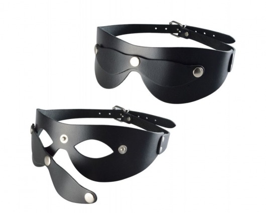 Черная кожаная маска  Новичок - Sitabella - купить с доставкой в Ногинске