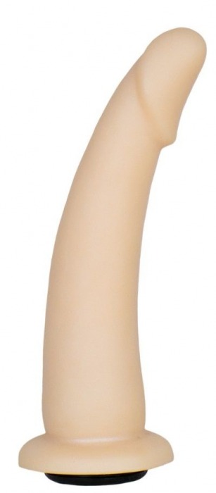 Телесная гладкая насадка-фаллоимитатор Harness - 17 см. - LOVETOY (А-Полимер) - купить с доставкой в Ногинске