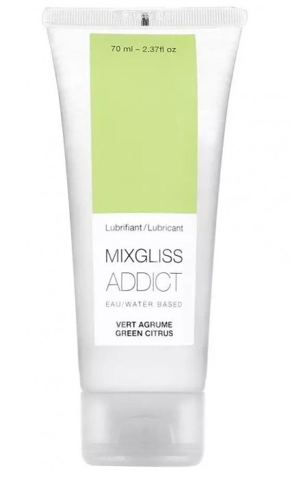 Смазка на водной основе Mixgliss Addict с ароматом цитруса - 70 мл. - Mixgliss - купить с доставкой в Ногинске