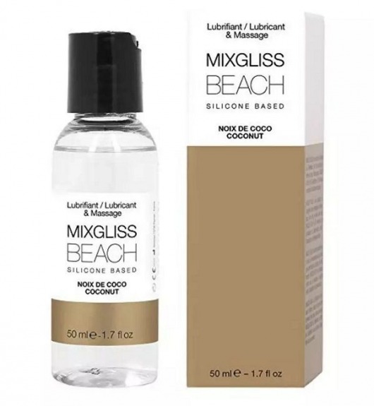 Смазка на силиконовой основе Mixgliss Beach - 50 мл. - Mixgliss - купить с доставкой в Ногинске