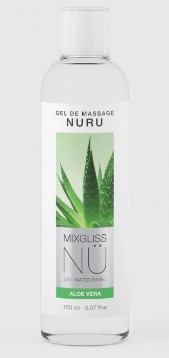 Массажный гель на водной основе Mixgliss NU Aloe Vera - 150 мл. - Mixgliss - купить с доставкой в Ногинске