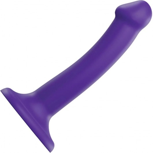 Фиолетовый фаллоимитатор-насадка Strap-On-Me Dildo Dual Density size S - 17 см. - Strap-on-me - купить с доставкой в Ногинске