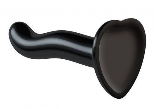 Черный фаллоимитатор-насадка Strap-On-Me P G spot Dildo size S - 16,4 см. - Strap-on-me - купить с доставкой в Ногинске