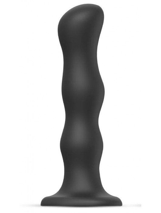 Черная насадка Strap-On-Me Dildo Geisha Balls size XL - Strap-on-me - купить с доставкой в Ногинске