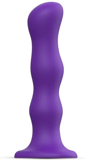 Фиолетовая насадка Strap-On-Me Dildo Geisha Balls size XL - Strap-on-me - купить с доставкой в Ногинске