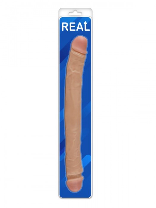 Гибкий двусторонний фаллоимитатор REAL - 39 см. - Real
