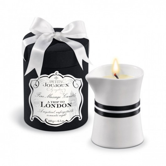 Массажное масло в виде большой свечи Petits Joujoux London с ароматом ревеня, амбры и чёрной смородины - MyStim - купить с доставкой в Ногинске