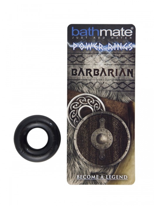 Чёрное эрекционное кольцо Barbarian - Bathmate - в Ногинске купить с доставкой