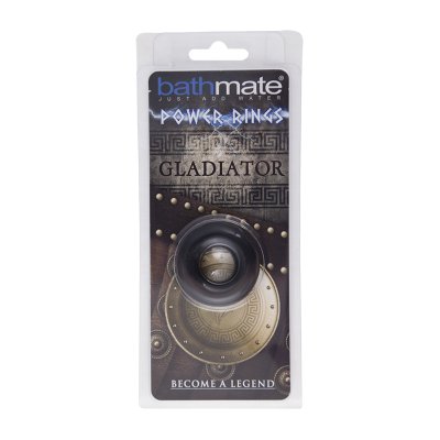 Чёрное эрекционное кольцо Gladiator - Bathmate - в Ногинске купить с доставкой
