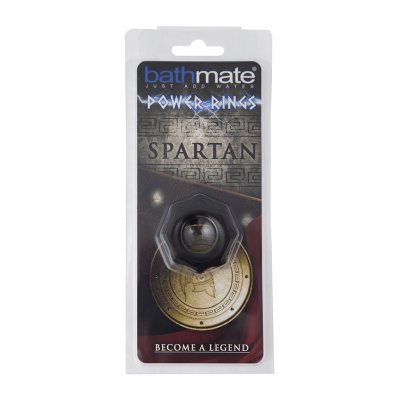 Чёрное эрекционное кольцо Spartan - Bathmate - в Ногинске купить с доставкой