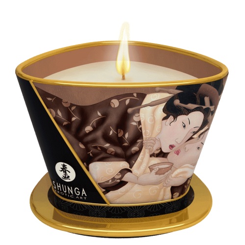 Массажная свеча Intoxicatin Chocolate с ароматом шоколада - 170 мл. - Shunga - купить с доставкой в Ногинске