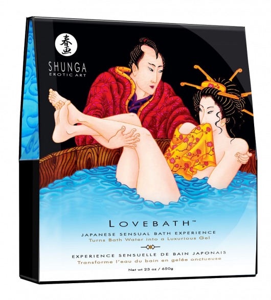 Соль для ванны Lovebath Ocean temptation, превращающая воду в гель - 650 гр. - Shunga - купить с доставкой в Ногинске
