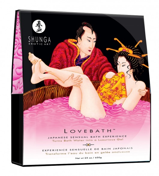 Соль для ванны Lovebath Dragon Fruit, превращающая воду в гель - 650 гр. - Shunga - купить с доставкой в Ногинске