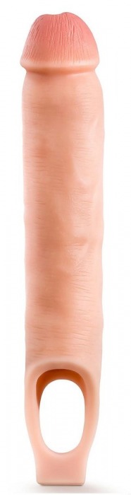 Телесная насадка-удлинитель 11.5 Inch Silicone Cock Sheath Penis Extender - 29,2 см. - Blush Novelties - в Ногинске купить с доставкой