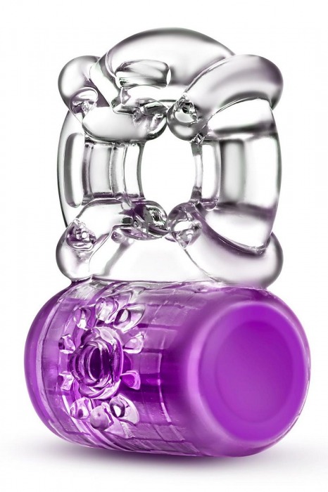 Фиолетовое эрекционное виброкольцо Pleaser Rechargeable C-Ring - Blush Novelties - в Ногинске купить с доставкой