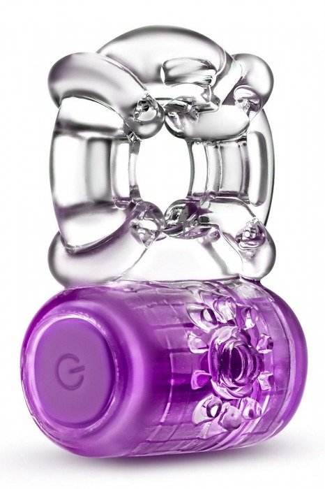 Фиолетовое эрекционное виброкольцо One Night Stand Vibrating C-Ring - Blush Novelties - в Ногинске купить с доставкой
