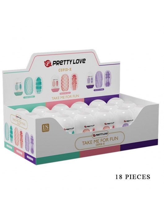 Набор из 18 мастурбаторов Take me for Fun - Baile - в Ногинске купить с доставкой
