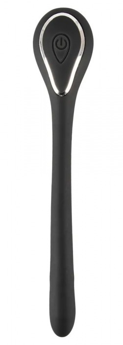 Черный гибкий уретральный стимулятор с вибрацией Vibrating Bendable Dilator - 13,5 см. - Orion - купить с доставкой в Ногинске