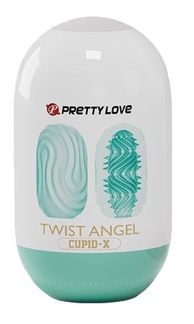 Бирюзовый мастурбатор-яйцо Twist Angel - Baile - в Ногинске купить с доставкой
