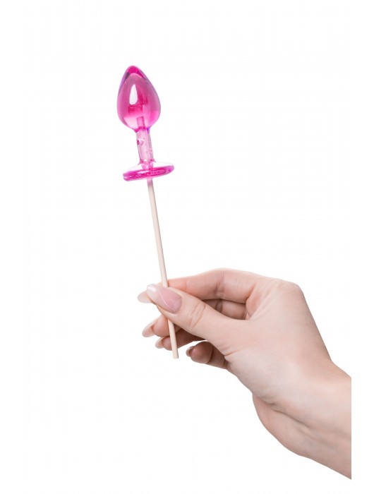 Розовый леденец  в форме анальной втулки со вкусом айриш крим - 29 гр. - Sosuчki - купить с доставкой в Ногинске