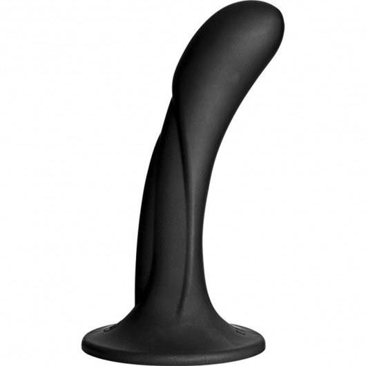 Черная изогнутая насадка Vac-U-Lock G-Spot - 16,5 см. - Doc Johnson - купить с доставкой в Ногинске