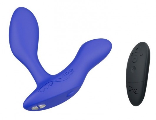 Синий анальный вибратор We-Vibe Vector+ - We-vibe - в Ногинске купить с доставкой