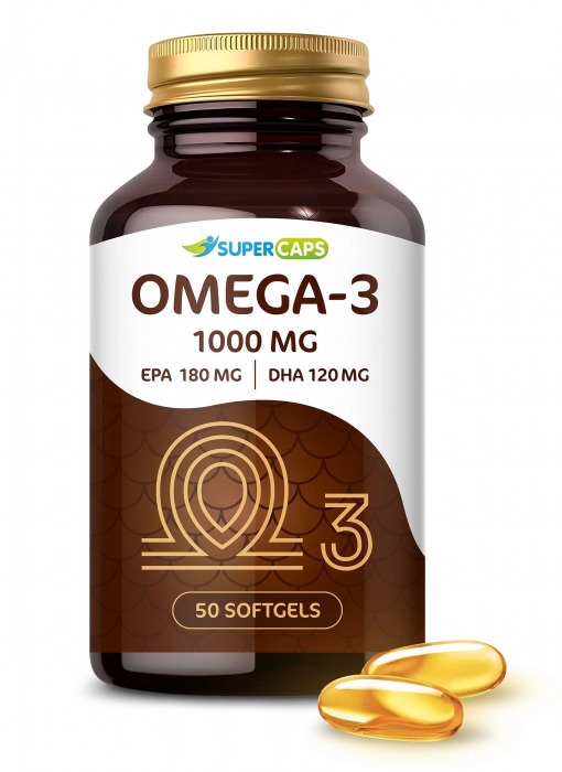 Пищевая добавка SuperCaps OMEGA-3 - 50 капсул (1000 мг) - SuperCaps - купить с доставкой в Ногинске