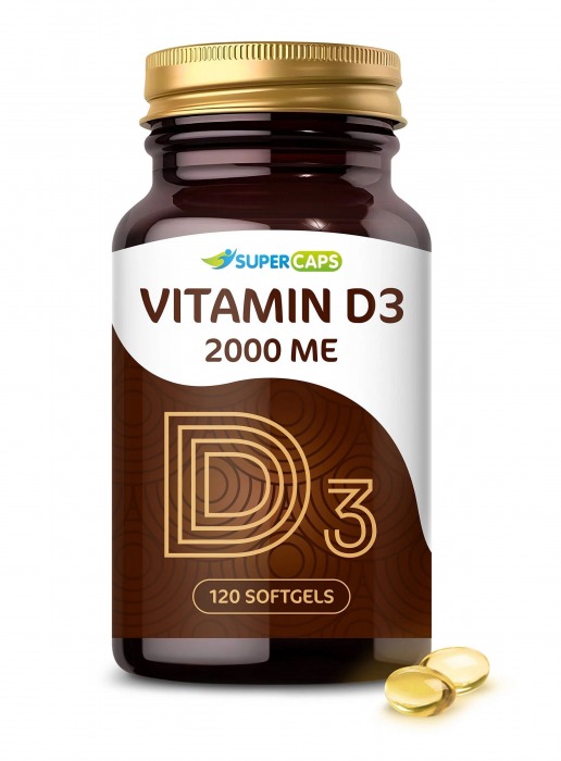 Пищевая добавка SuperCaps VITAMIN D3 2000 ME - 120 капсул - SuperCaps - купить с доставкой в Ногинске