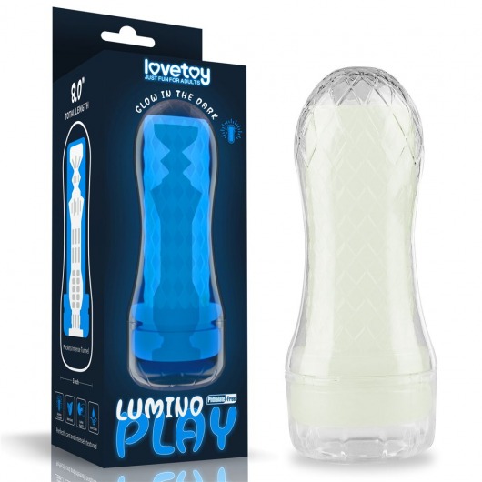 Светящийся в темноте мастурбатор Lumino Play Masturbator Pocketed - Lovetoy - в Ногинске купить с доставкой