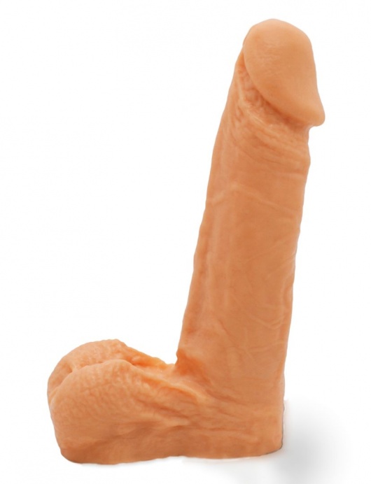 Реалистичный фаллоимитатор с мошонкой на трусиках Харнесс - 16,5 см. - LOVETOY (А-Полимер) - купить с доставкой в Ногинске