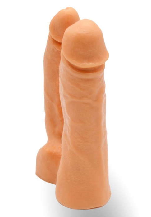 Двойной фаллоимитатор на трусиках с плугом - 15 см. - LOVETOY (А-Полимер) - купить с доставкой в Ногинске