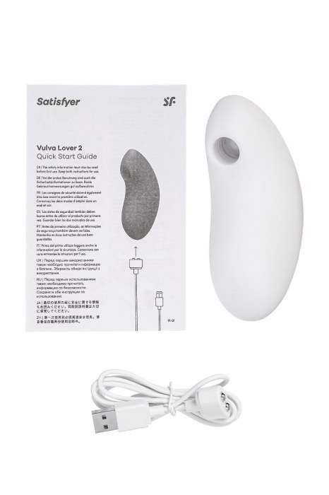 Белый вакуум-волновой вибростимулятор Vulva Lover 2 - Satisfyer