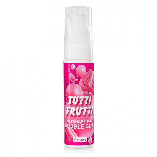 Интимный гель на водной основе Tutti-Frutti Bubble Gum - 30 гр. - Биоритм - купить с доставкой в Ногинске