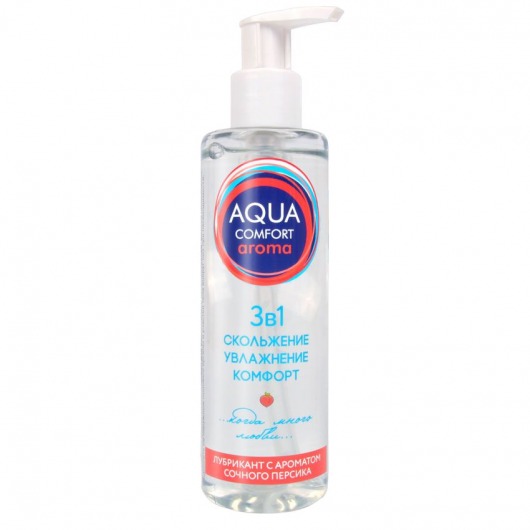 Гель-лубрикант на водной основе Aqua Comfort Aroma с ароматом персика - 195 гр. - Биоритм - купить с доставкой в Ногинске