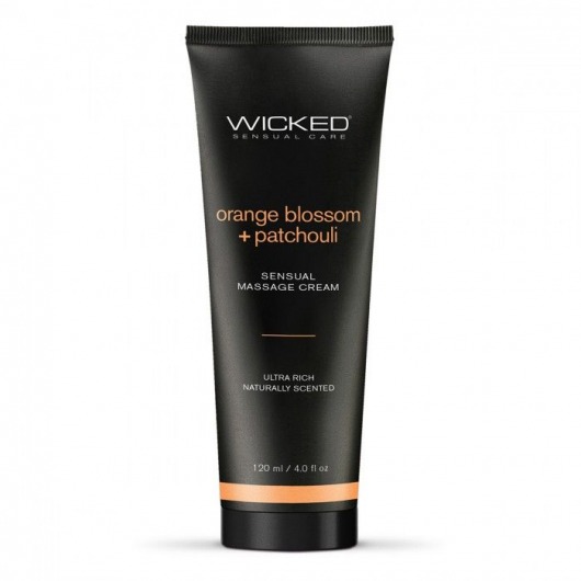 Массажный легкий крем WICKED Orange Blossom plus Patchouli - 120 мл. - Wicked - купить с доставкой в Ногинске