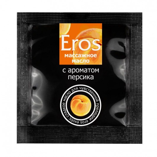 Саше массажного масла Eros exotic с ароматом персика - 4 гр. - Биоритм - купить с доставкой в Ногинске