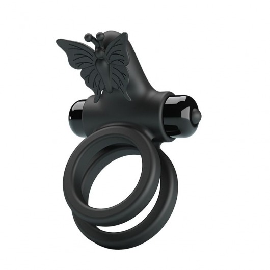 Черное эрекционное виброкольцо Passionate Ring IX - Baile - в Ногинске купить с доставкой