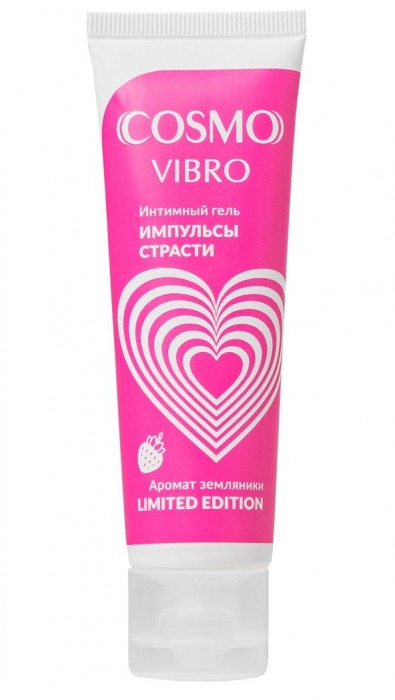 Возбуждающий гель на водно-силиконовой основе Cosmo Vibro с ароматом земляники - 50 гр. - Биоритм - купить с доставкой в Ногинске