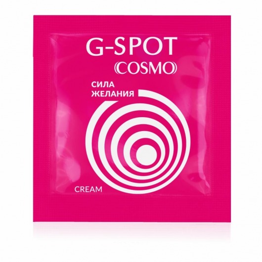 Стимулирующий интимный крем для женщин Cosmo G-spot - 2 гр. - Биоритм - купить с доставкой в Ногинске