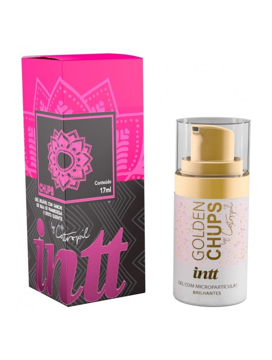 Возбуждающий гель Golden Chups с малиновым ароматом - 17 мл. - INTT - купить с доставкой в Ногинске