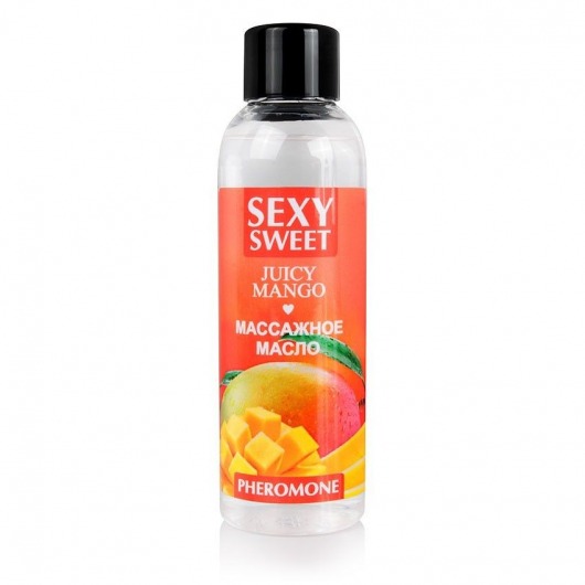 Массажное масло Sexy Sweet Juicy Mango с феромонами и ароматом манго - 75 мл. - Биоритм - купить с доставкой в Ногинске