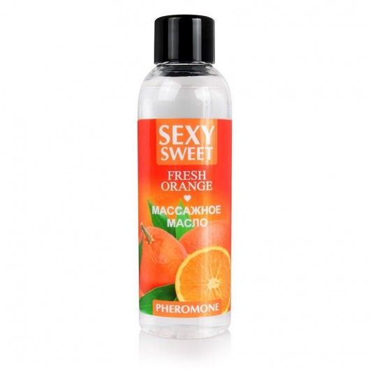 Массажное масло Sexy Sweet Fresh Orange с ароматом апельсина и феромонами - 75 мл. - Биоритм - купить с доставкой в Ногинске