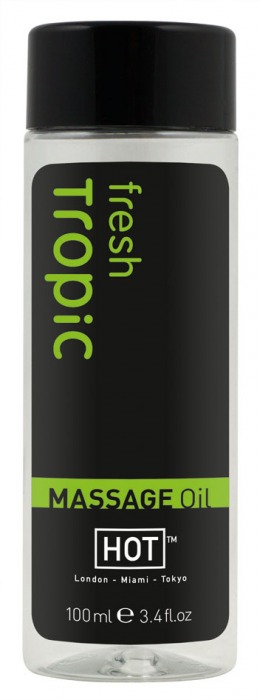 Массажное масло для тела Tropic Fresh - 100 мл. - HOT - купить с доставкой в Ногинске