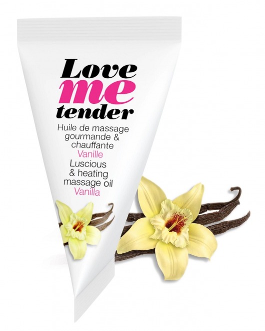 Съедобное согревающее массажное масло Love Me Tender Vanilla с ароматом ванили - 10 мл. - Love to Love - купить с доставкой в Ногинске