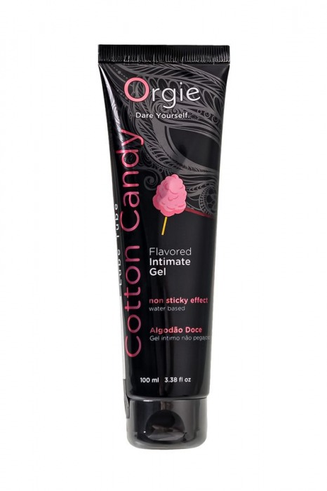 Интимный гель на водной осное Lube Tube Cotton Candy со вкусом сахарной ваты - 100 мл. - ORGIE - купить с доставкой в Ногинске